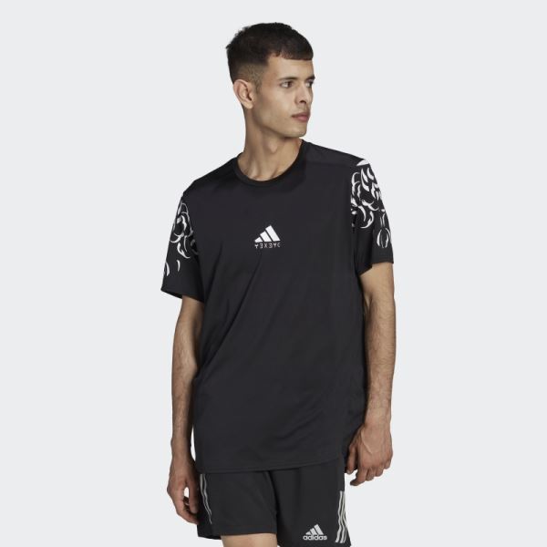 Adidas Marvel Black Panther Graphic Running T-Shirt Black