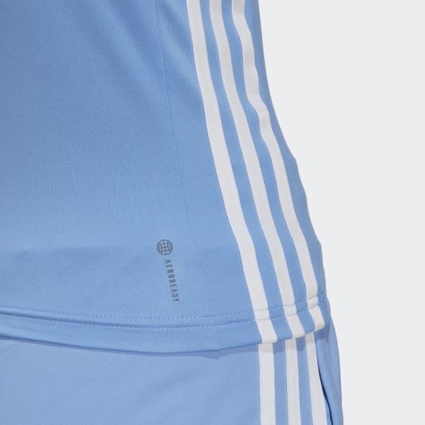 Blue AEROREADY Train Essentials Regular 3-Stripes Tank Top Adidas