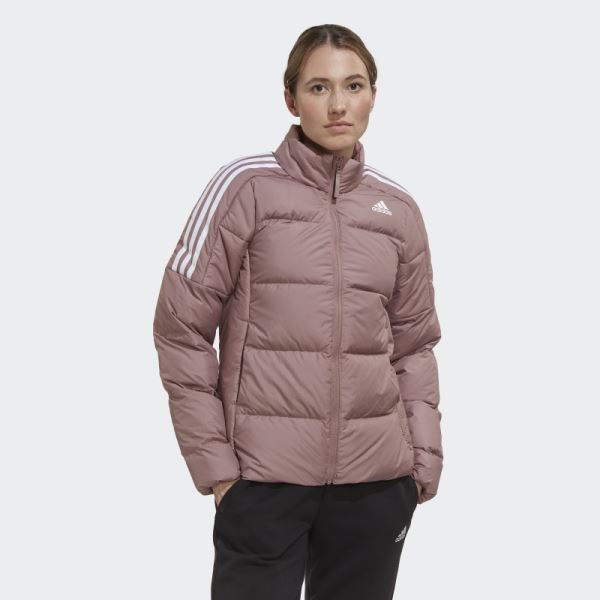 Adidas Purple Essentials Midweight Down Jacket