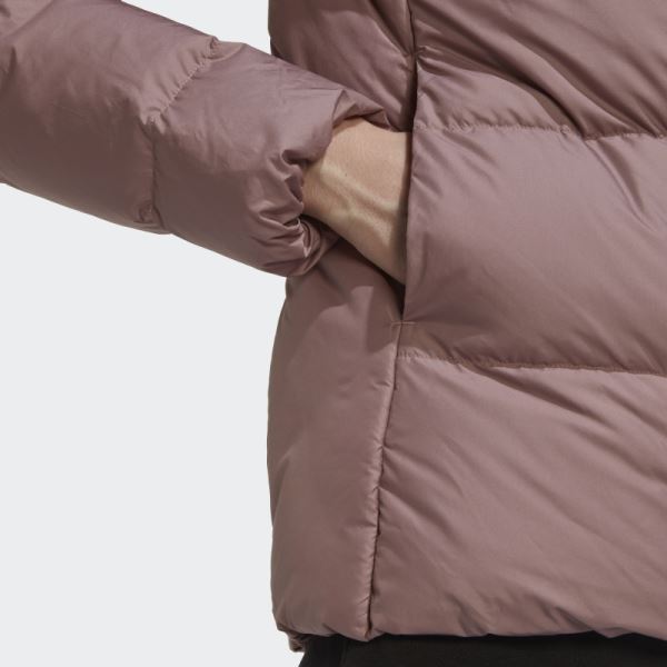 Adidas Purple Essentials Midweight Down Jacket