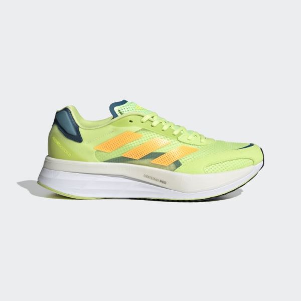 Adidas Lime Adizero Boston 10 Shoes