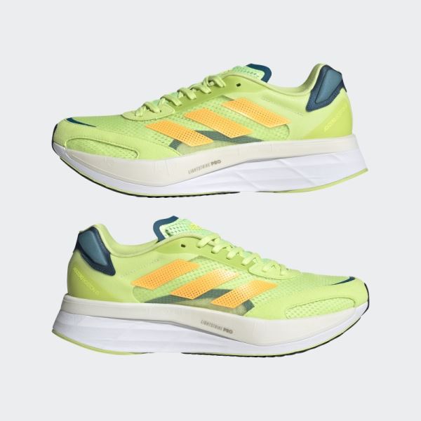 Adidas Lime Adizero Boston 10 Shoes