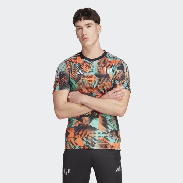 Black Messi Graphic Training Jersey Adidas