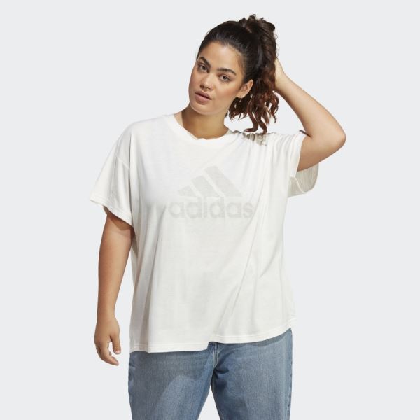 Adidas Future Icons Winners 3.0 Tee (Plus Size) Grey