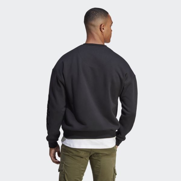 Lounge Fleece Sweatshirt Black Adidas