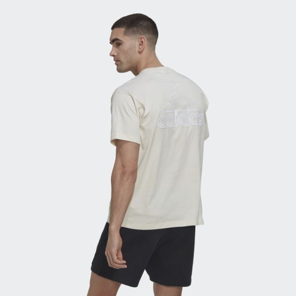 Adidas Undyed Big Badge of Sport T-Shirt (Gender Neutral)