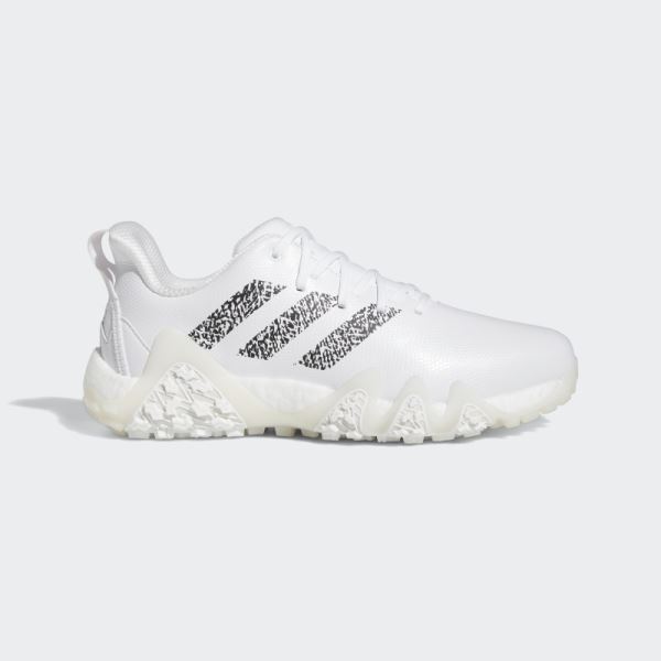 White Adidas Codechaos 22 BOOST Golf Shoes