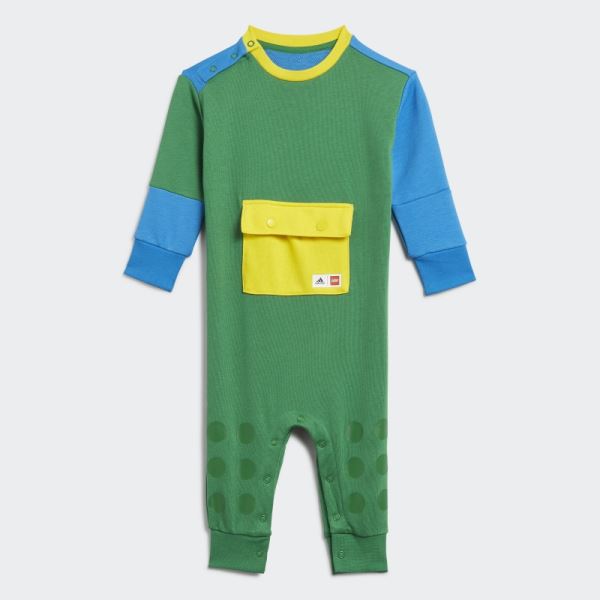 Green Adidas x LEGO DUPLO Bodysuit