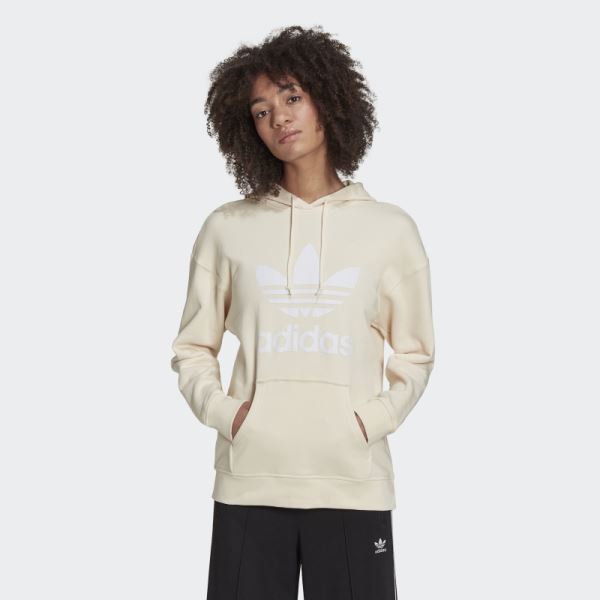 Adidas Adicolor Trefoil Hoodie White