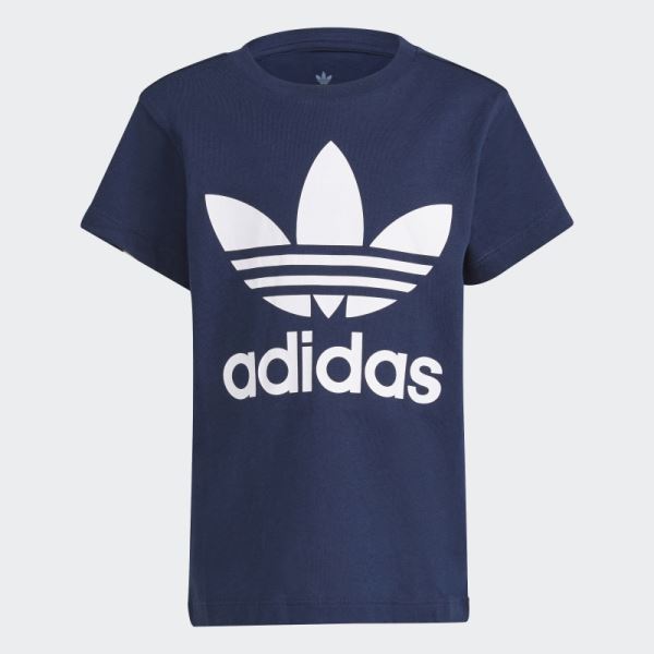 Adidas Navy Trefoil Tee