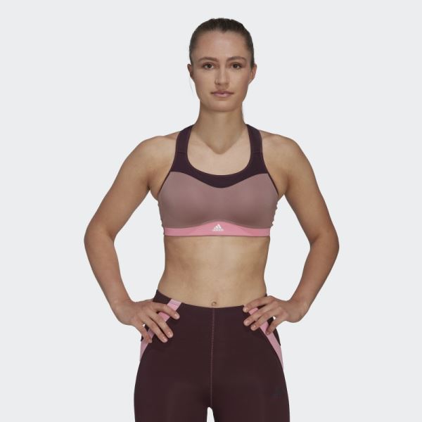 TLRD Impact Training High-Support Bra Adidas Purple