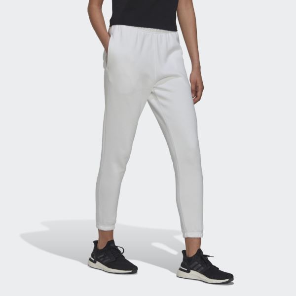 Adidas Studio Lounge Regular Fit Pants White