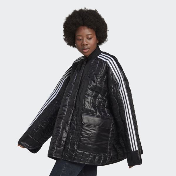 Black Adidas Premium Quilted Jacket