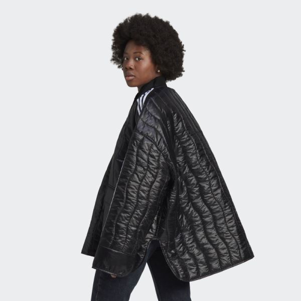 Black Adidas Premium Quilted Jacket