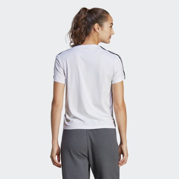 White AEROREADY Train Essentials 3-Stripes T-Shirt Adidas