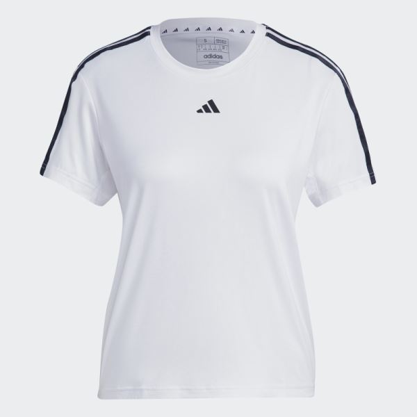 White AEROREADY Train Essentials 3-Stripes T-Shirt Adidas