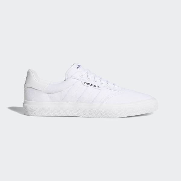 White Adidas 3MC Vulc Shoes