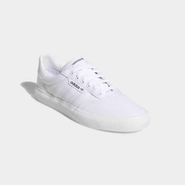 White Adidas 3MC Vulc Shoes