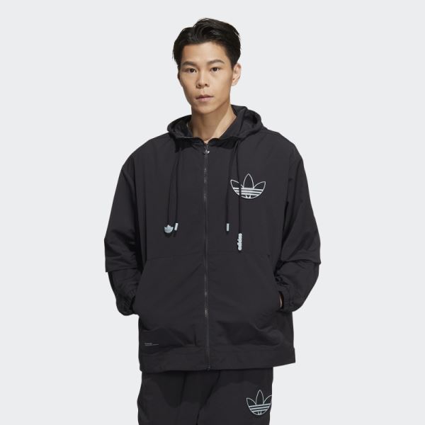 Adidas Black Adicolor Windbreaker