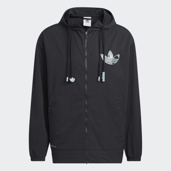 Adidas Black Adicolor Windbreaker