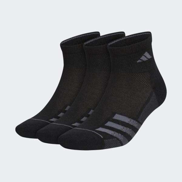 Black Superlite Quarter Socks 3 Pairs Adidas