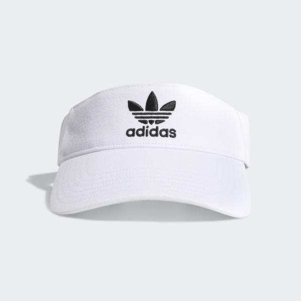 Adidas White Twill Visor