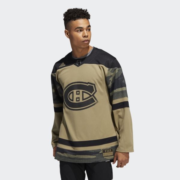 Orbit Green Adidas Canadiens Camo Jersey