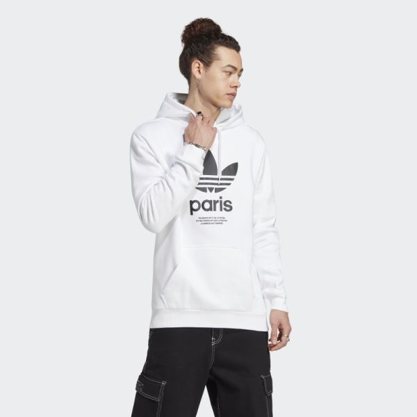 Icone Paris City Originals Hoodie Adidas White