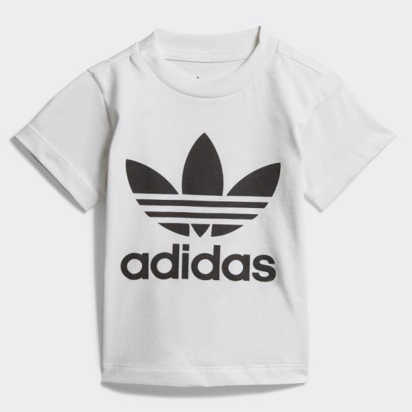 Hot Adidas Trefoil Tee White