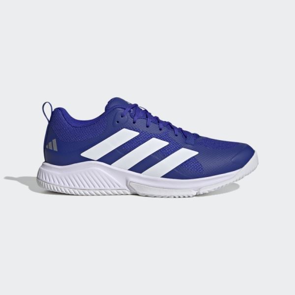 Blue Adidas Court Team Bounce 2.0 Shoes