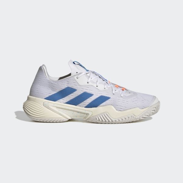 Adidas White Barricade Tennis Shoes