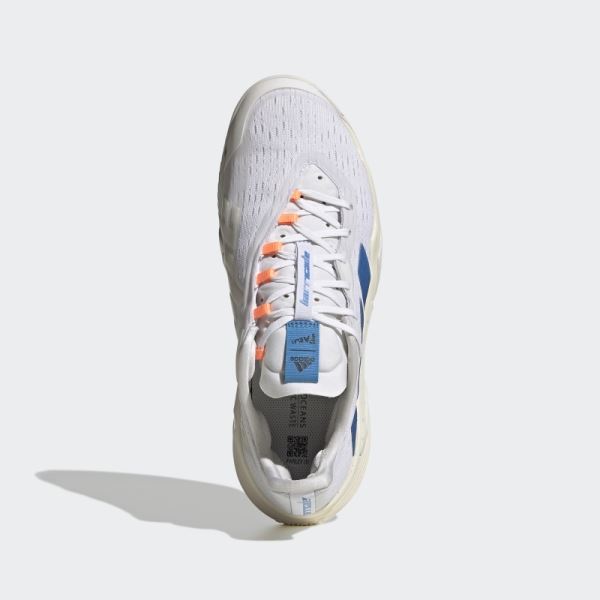 Adidas White Barricade Tennis Shoes