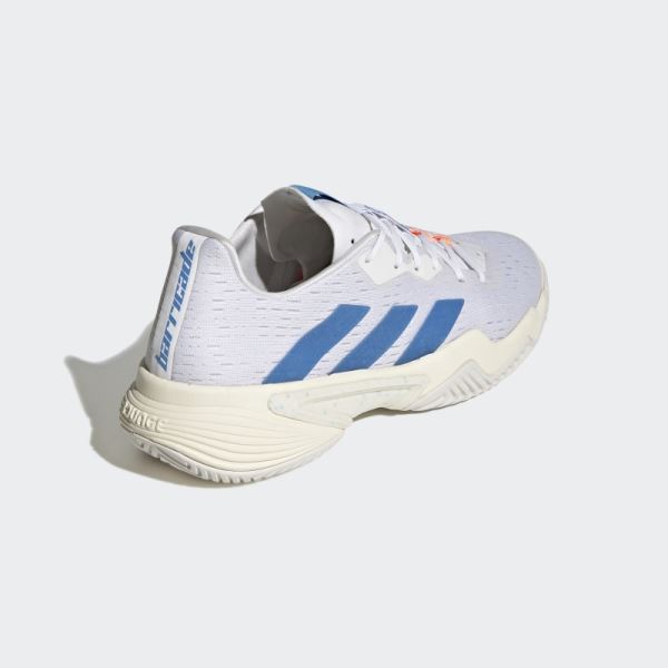 Adidas White Barricade Tennis Shoes