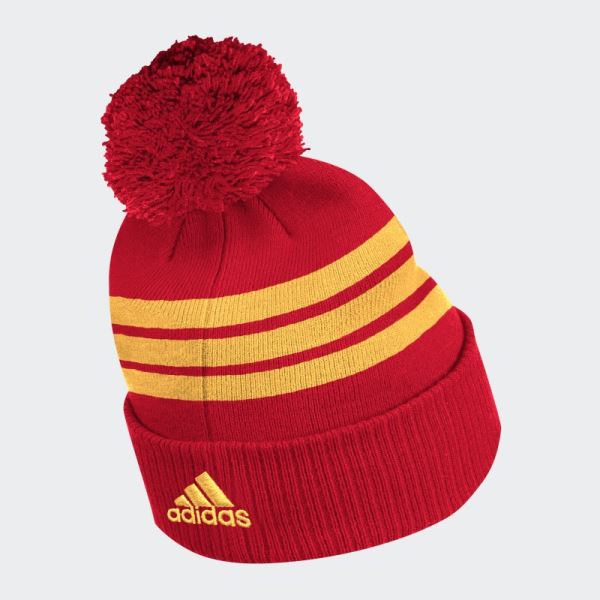 Flames Cuffed Pom Beanie Adidas Multi