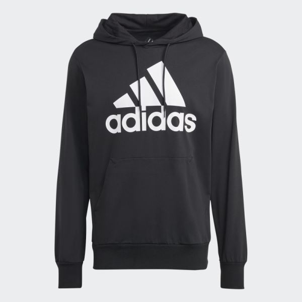 Black Adidas Essentials Logo Hoodie