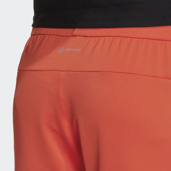 Orange Adidas Designed for Training Shorts