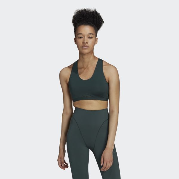 Green Training Medium-Support EQT Bra Adidas