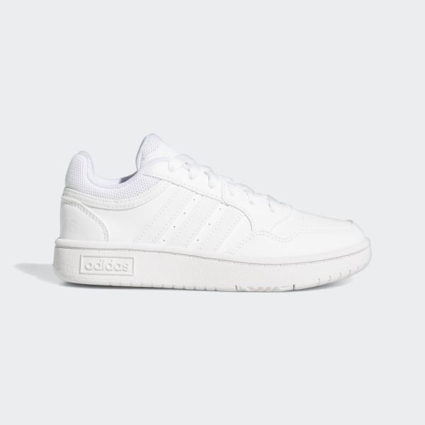 White Adidas Hoops Shoes