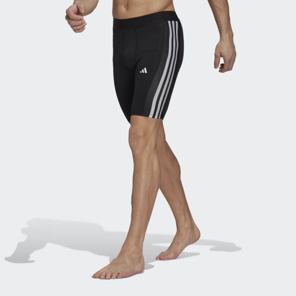 Techfit 3-Stripes Training Short Tights Adidas Black