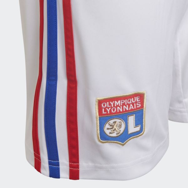 Adidas White Olympique Lyonnais 22/23 Home Shorts