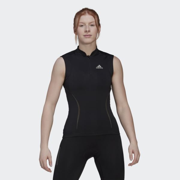 Black The Sleeveless Cycling Top Adidas