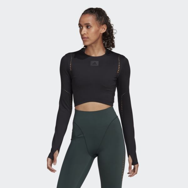 Black Hot Best of Adidas Long Sleeve Top