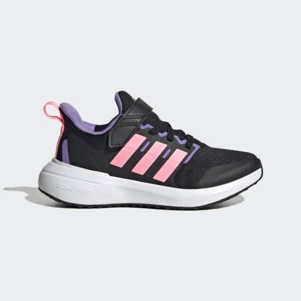 Pink Adidas FortaRun 2.0 Cloudfoam Elastic Lace Top Strap Shoes