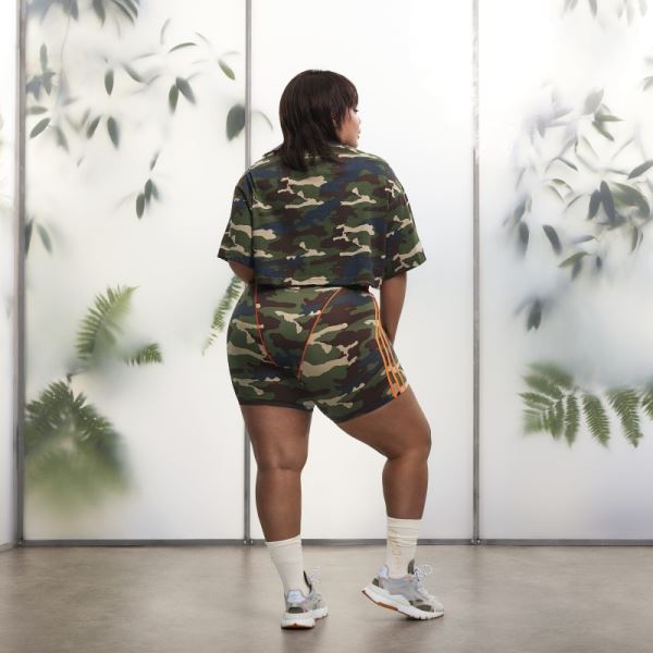 Crop Tee (Plus Size) Camo Print Adidas