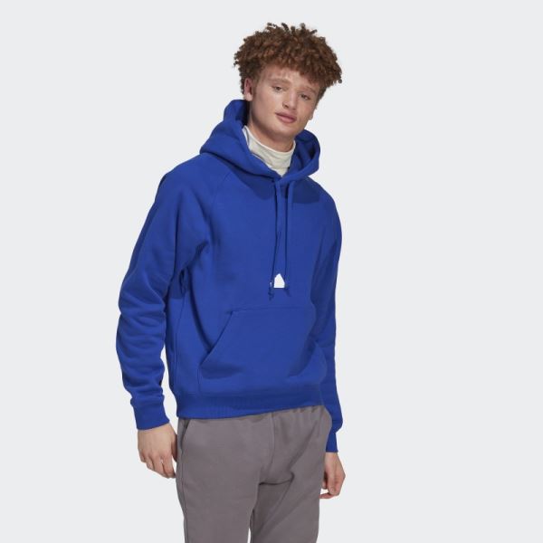 Adidas Fleece Hoodie Blue