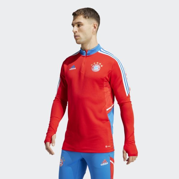 Red Adidas FC Bayern Condivo 22 Training Top