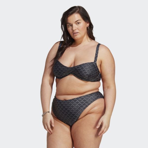 Black Originals Swim Top (Plus Size) Adidas