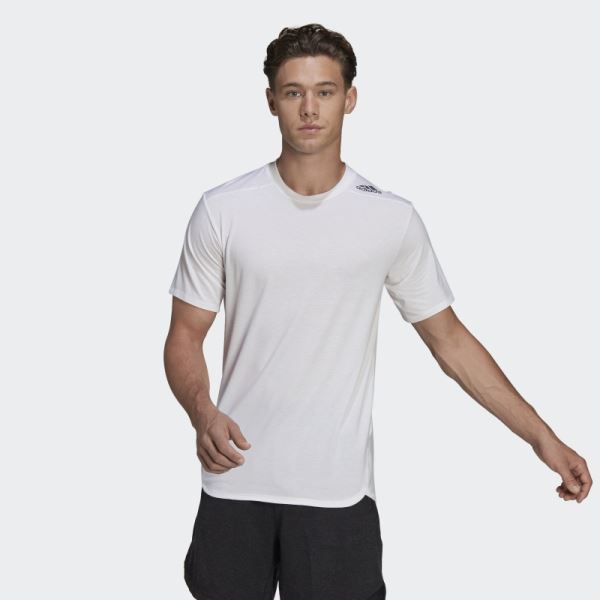 Adidas Designed for Training Tee White