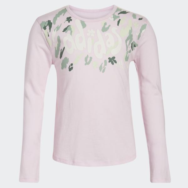 Adidas Long Sleeve Scoop Neck 22 Tee Pink