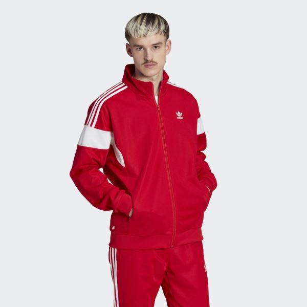 Adidas Adicolor Classics Cut Line Track Jacket Scarlet